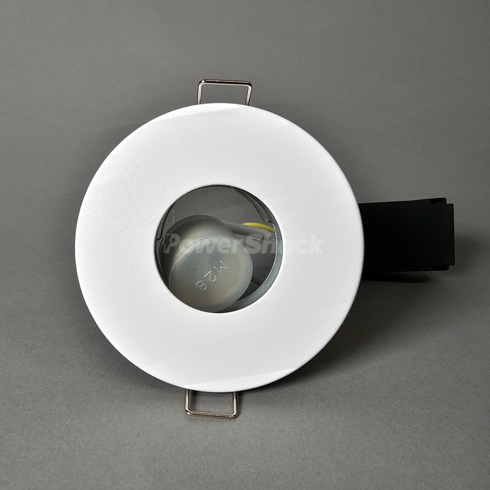 ALL LED ican 75 Fire Rated GU10 Downlight complete with IP65 Bezel