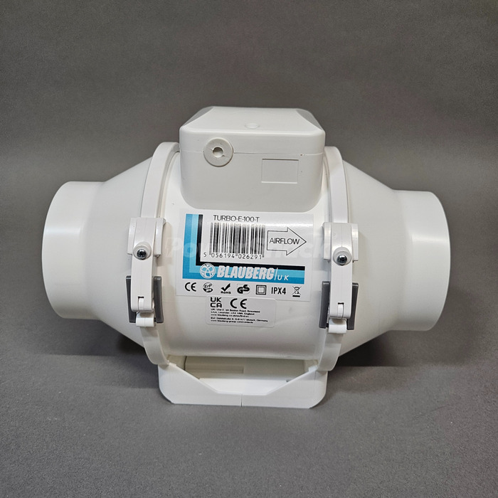 Blauberg In-line Mixed Flow Extractor Fan with Timer