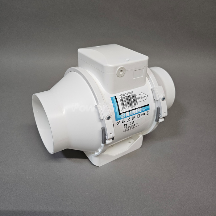 Blauberg In-line Mixed Flow Extractor Fan with Timer