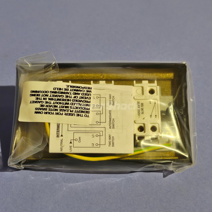 Hamilton Georgian Polished Brass Switch