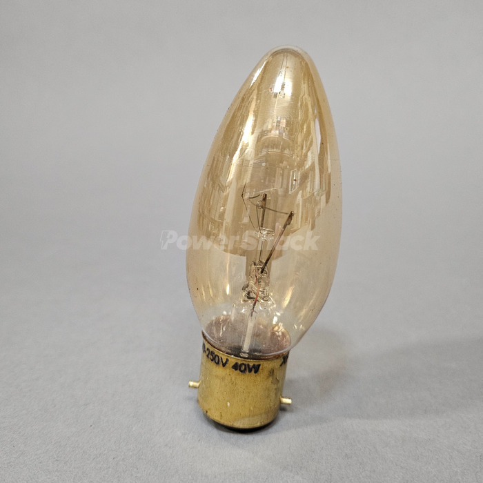 Bell Gold Candle Lamp - B22 - 40W - 35mm