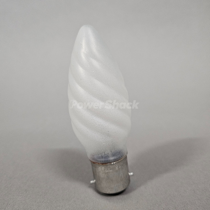 Bell Twisted Frosted Candle Lamp - B22 - 25W - 35mm