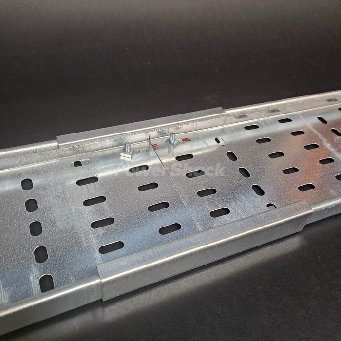 6" (150mm) Medium Duty Galv Cable Tray - 2m + Couplers