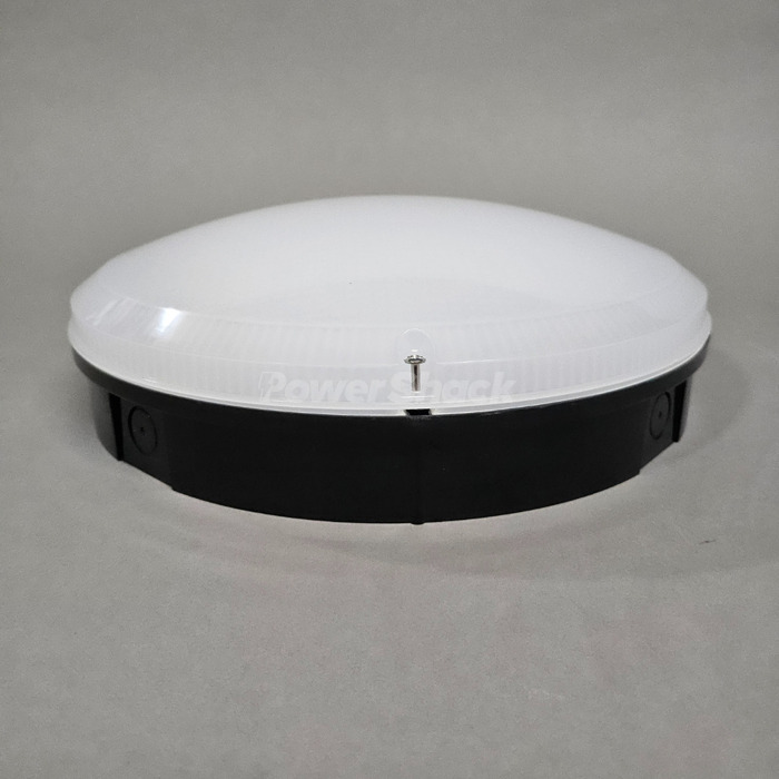 Lumineux Pebley Utility Round Bulkhead 12W 3CCT - Black Base