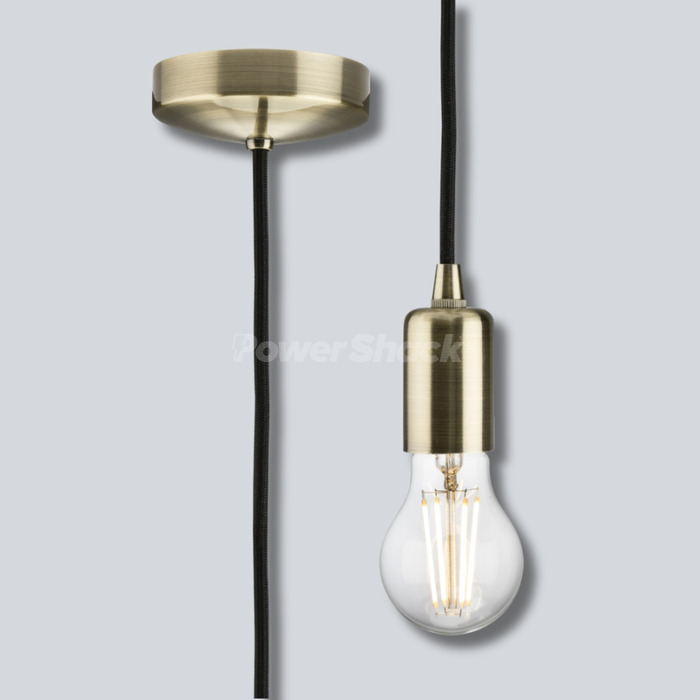 Knightsbridge 6" E27 Contemporary Pendant Sets