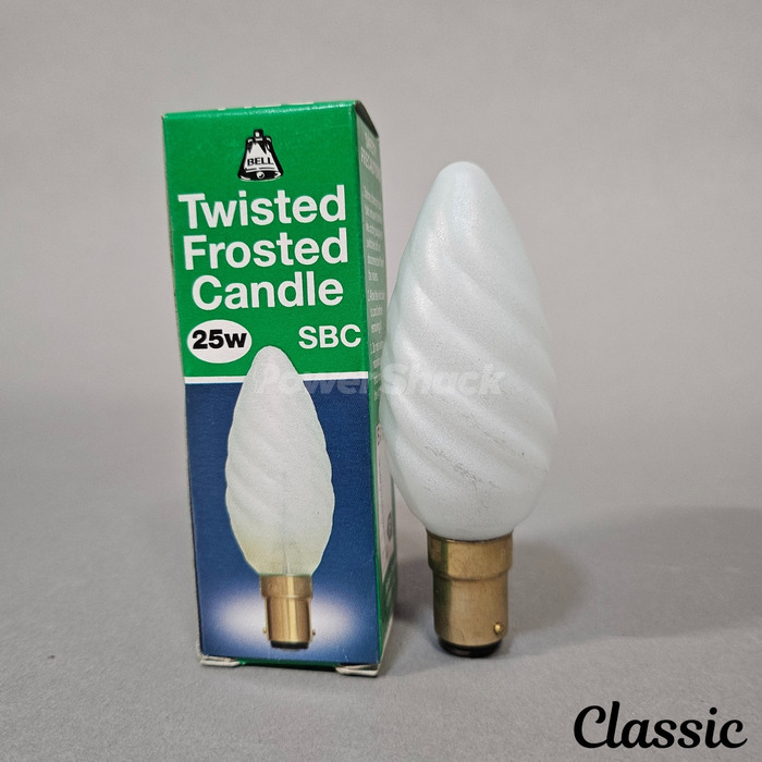 Bell Twisted Frosted Candle Lamp - B15 - 25W - 35mm