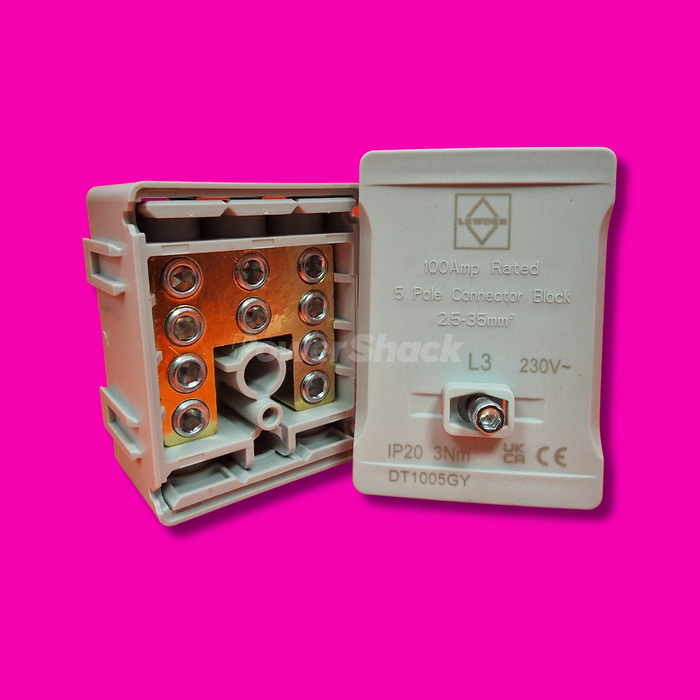 Lewden 100Amp 5 Way Terminal Block