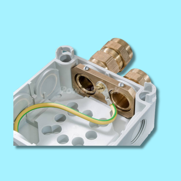 Wiska Combi Earthing Clamp for 308 Junction Box Brass Glands