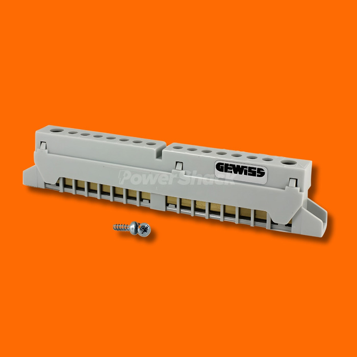 Gewiss 8 Way Insulated Earth and Netural Terminal Block