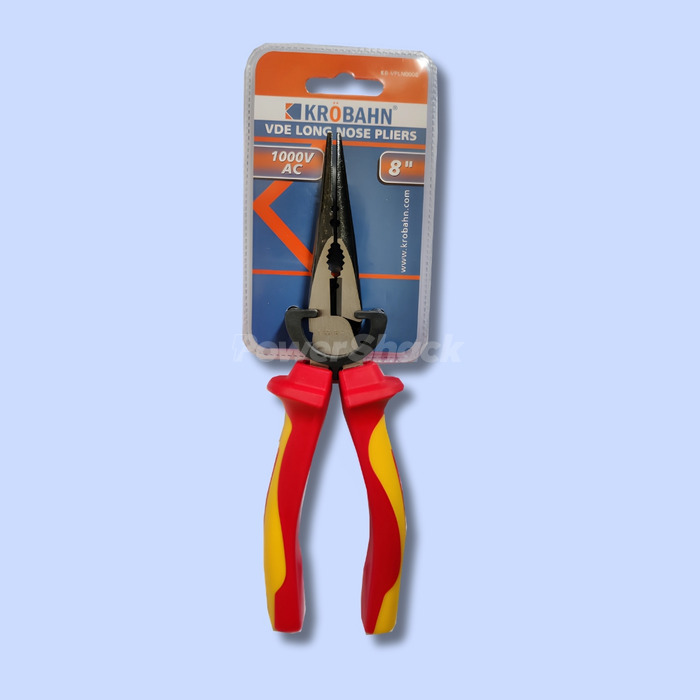 Krobahn VDE Long Nose Pliers  - 8"