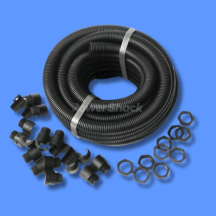 Term Tech Contractor Pack 10m Flexible Conduit & 10 Split Glands - 25mm