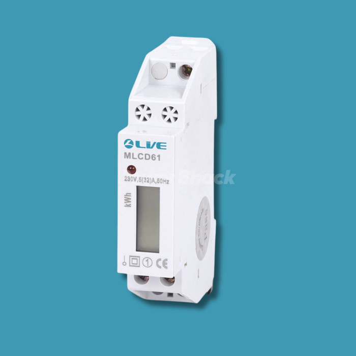 LIVE Electrical Single Phase Energy Meter with LCD Data Displaying