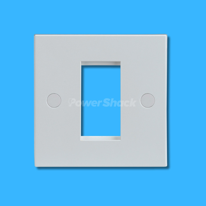 Knightsbridge White Modular Faceplate - Square Edge