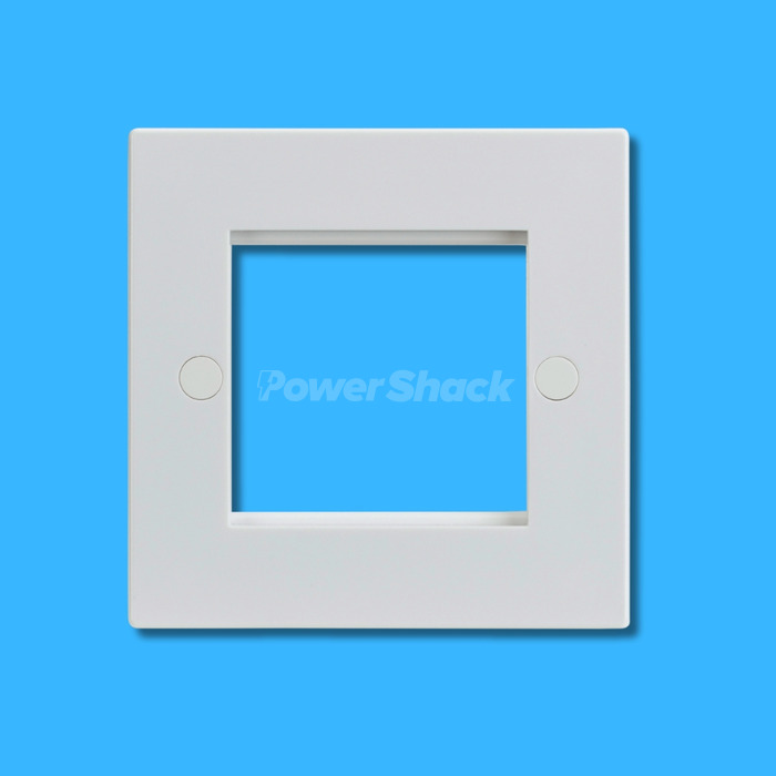 Knightsbridge White Modular Faceplate - Square Edge