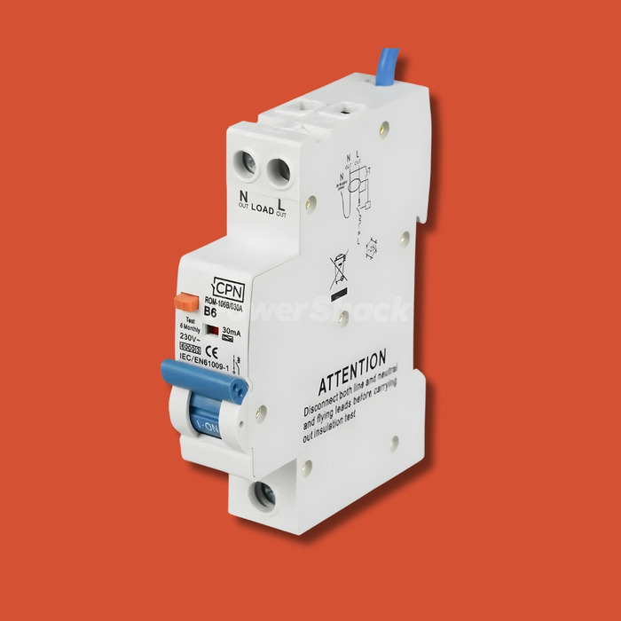 CPN Cudis Single Pole RCBO's - (B Curve)