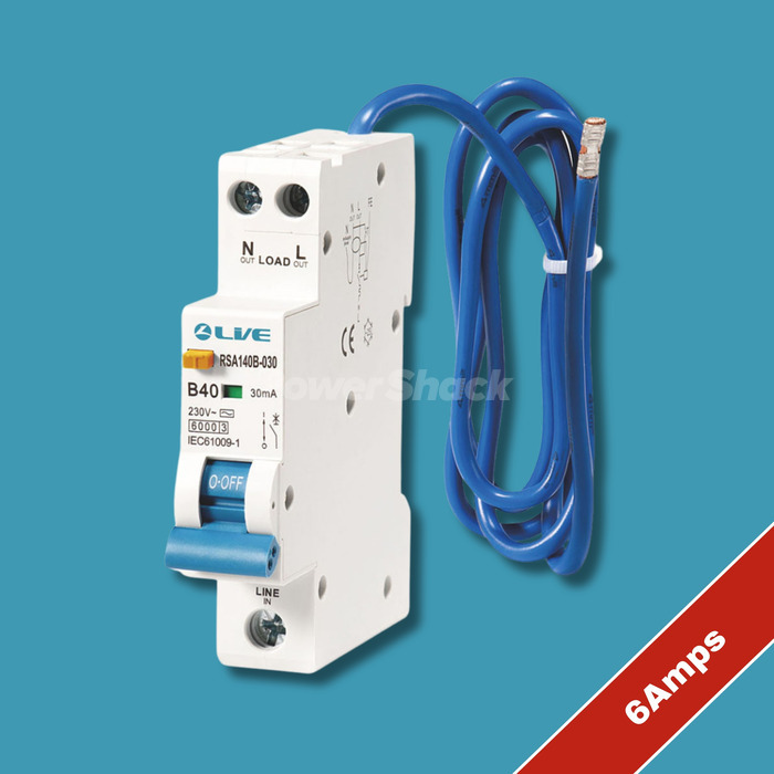 LIVE Electrical B Curve 30mA Mini RCBO - Type A