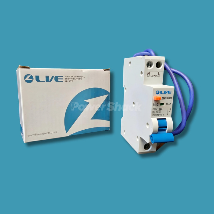 LIVE Electrical B Curve 30mA Mini RCBO - Type A