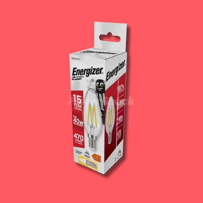Energizer 5W Dimmable LED Filament Candle - 470lm