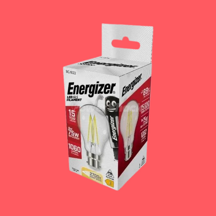 Energizer 8W LED Filament GLS Lamps - 1,060lm