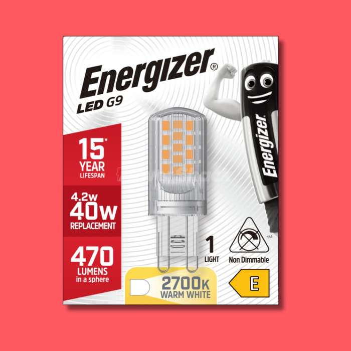 Energizer 4.2W LED G9 Lamp - 470lm