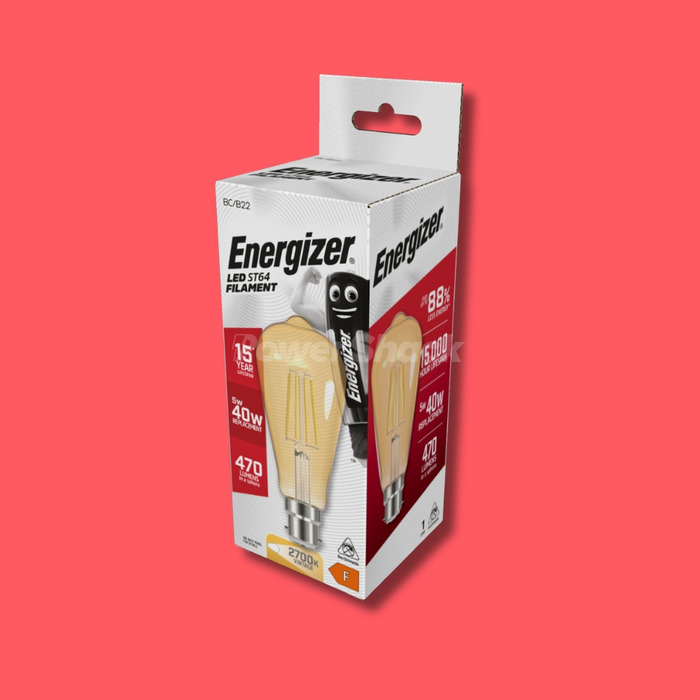 Energizer 5W LED Filament Gold ST64 - 470lm