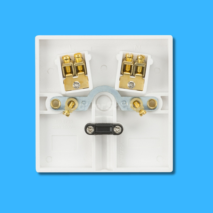 Knightsbridge Square Edge 20A Flex Outlet Plate