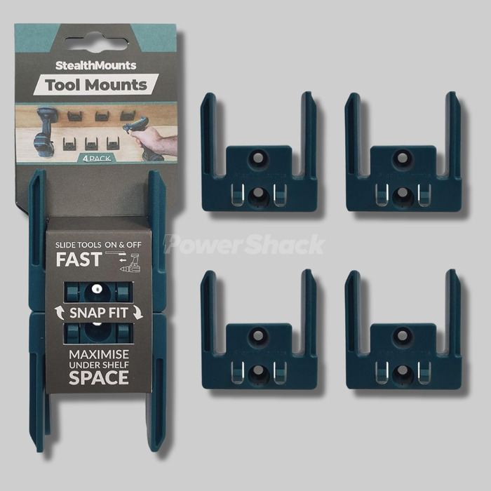 StealthMounts Makita LXT Tool Mounts - Blue, 4 Pack