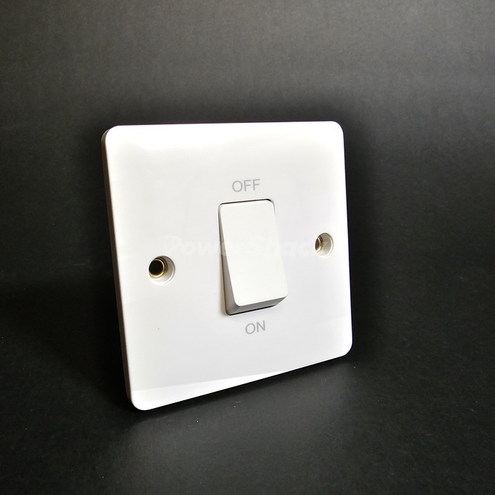 Verso Gang 50A Double Pole Switch Plate