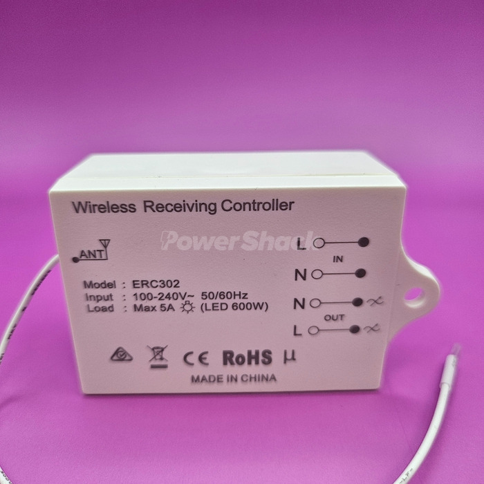 ENERJ On / Off Wireless Receiver for Kinetic Switches - Non-Dimmable