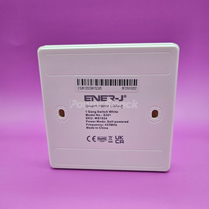 ENERJ White IP65 Wireless Kinetic Switch - Pro Range