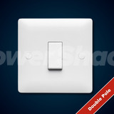 Verso 1 Gang 20A Double Pole Switch Plate