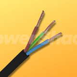 3183Y 2.5mm 3 Core Flex - Black