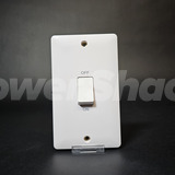 Verso Gang 50A Double Pole Vertical Switch Plate