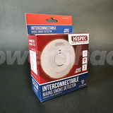 Hispec - Mains Smoke Detector with 9v Battery Backup