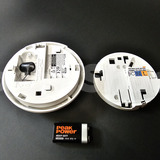 Hispec - Mains Smoke Detector with 9v Battery Backup