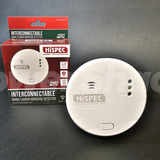 Hispec - Mains Carbon Monoxide Detector with 9v Battery Backup