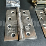 Heavy Duty Fire Door Latch Pack with 3 x 102mm x 76mm Hinges