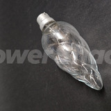 Large Twisted Clear Candle Lamp - B22 - 60W