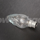 Large Twisted Clear Candle Lamp - B22 - 60W