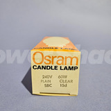 Osram 60W Large Candle Lamp SBC