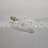 Bell Large Twisted Clear Candle Lamp - B15 - 60W