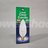 Bell Large Clear Candle Lamp - 40w - B15