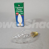 Bell Twisted Clear Candle Lamp - E14 - 40W - 35mm