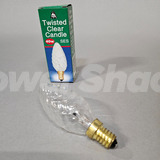 Bell Twisted Clear Candle Lamp - E14 - 40W - 35mm