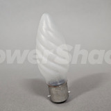 Bell Twisted Frosted Candle Lamp - B22 - 25W - 35mm