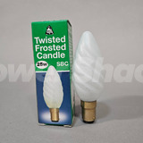 Bell Twisted Frosted Candle Lamp - B15 - 25W - 35mm