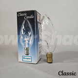 Crompton Twisted Clear Candle Lamp - B15 - 40W