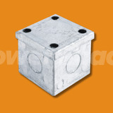 Niglon 50mm Galvanised Box (With Knockouts)