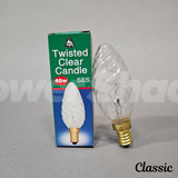 Bell Twisted Clear Candle Lamp - E14 - 40W - 35mm