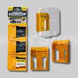 StealthMounts DeWalt XR 20v Battery Mounts - Yellow, 6 Pack